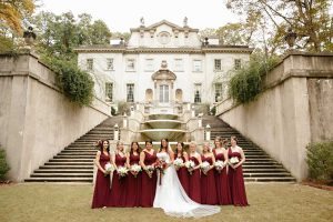 Rich Red Wedding at Atlanta History Center in Atlanta, GA