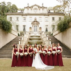 Rich Red Wedding at Atlanta History Center in Atlanta, GA