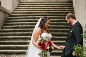 Rich Red Wedding at Atlanta History Center in Atlanta, GA