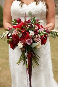 Rich Red Wedding at Atlanta History Center in Atlanta, GA