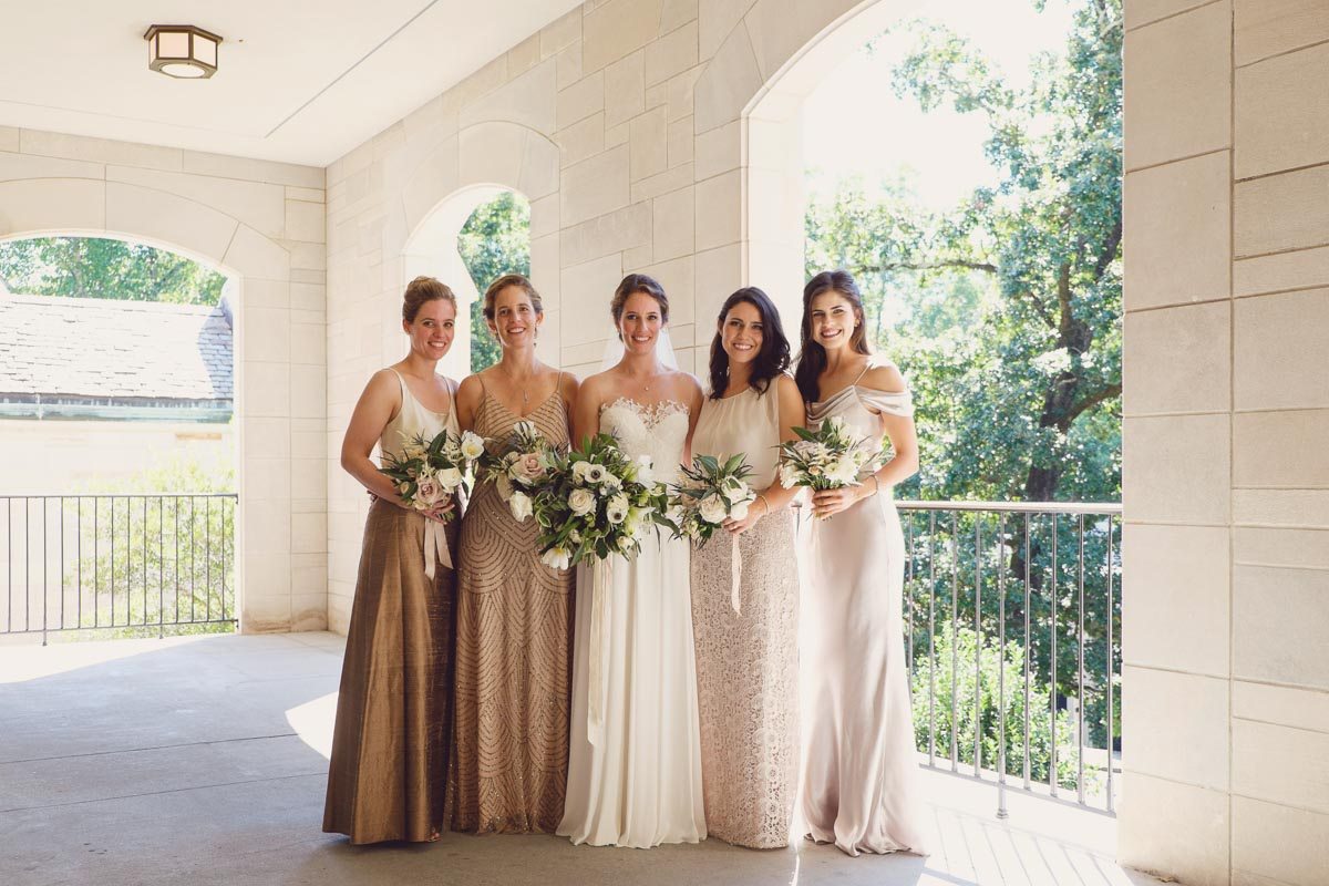 Bride and Bridesmaids with bouquets - Adam for W.Scott Chester