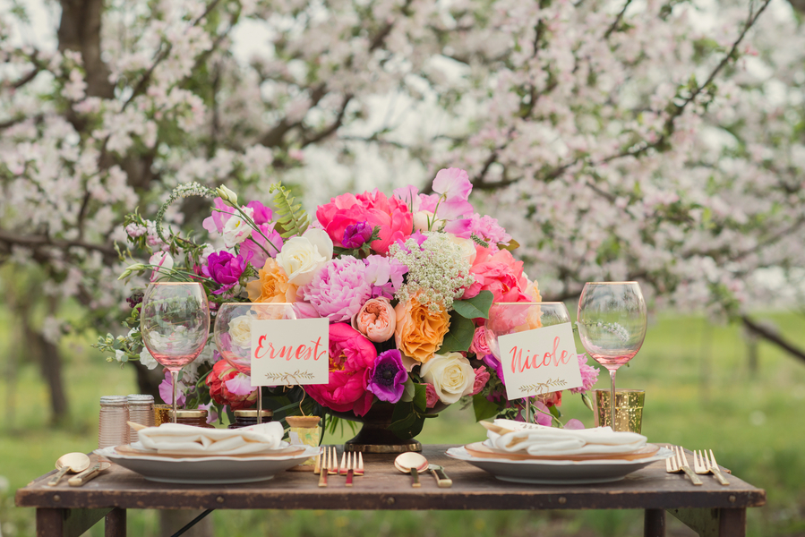 Gorgeous spring tablescape